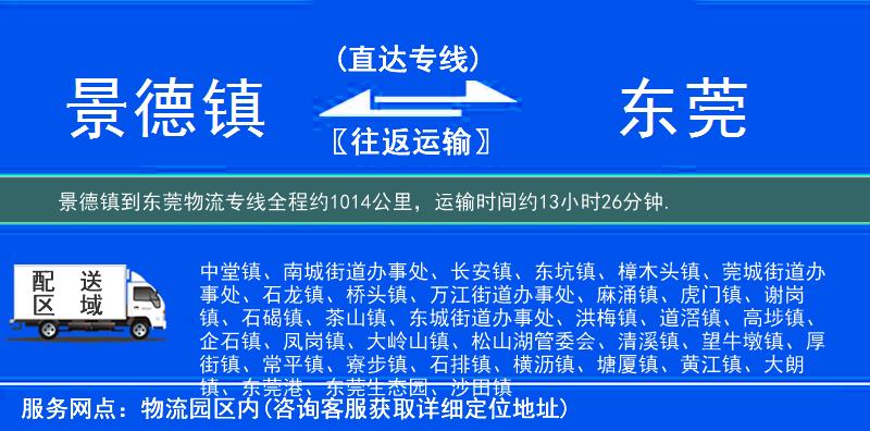 景德鎮(zhèn)到物流專線