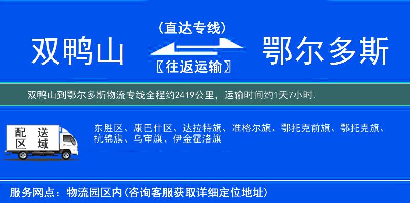 雙鴨山到物流專線