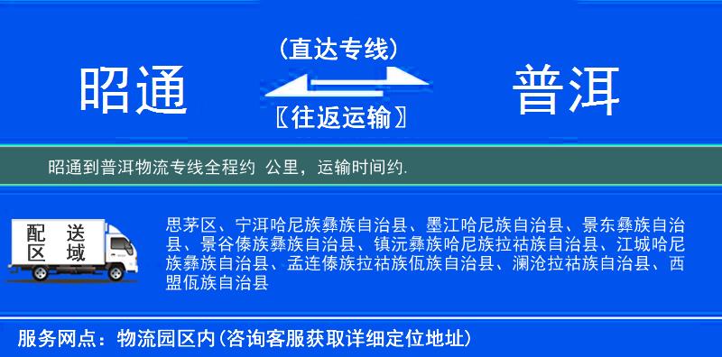 昭通到物流專線